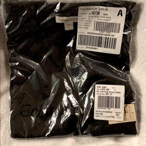 Coldwater Creek L14 Black Freefall Shimmer Sweater